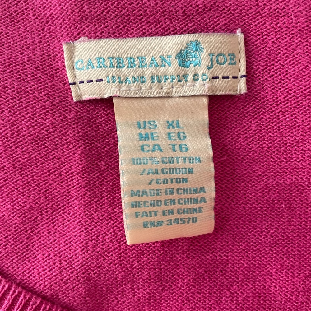 Caribbean Joe Pink 'Just Beachy' Sweater - Picture 3 of 3